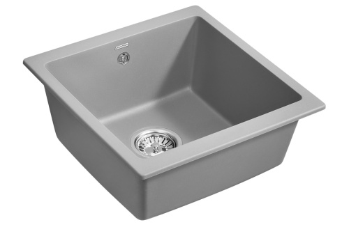 Кухонная мойка Paulmark GERA 50 PM104546-GRM 45х45 цвет серый - фото 2